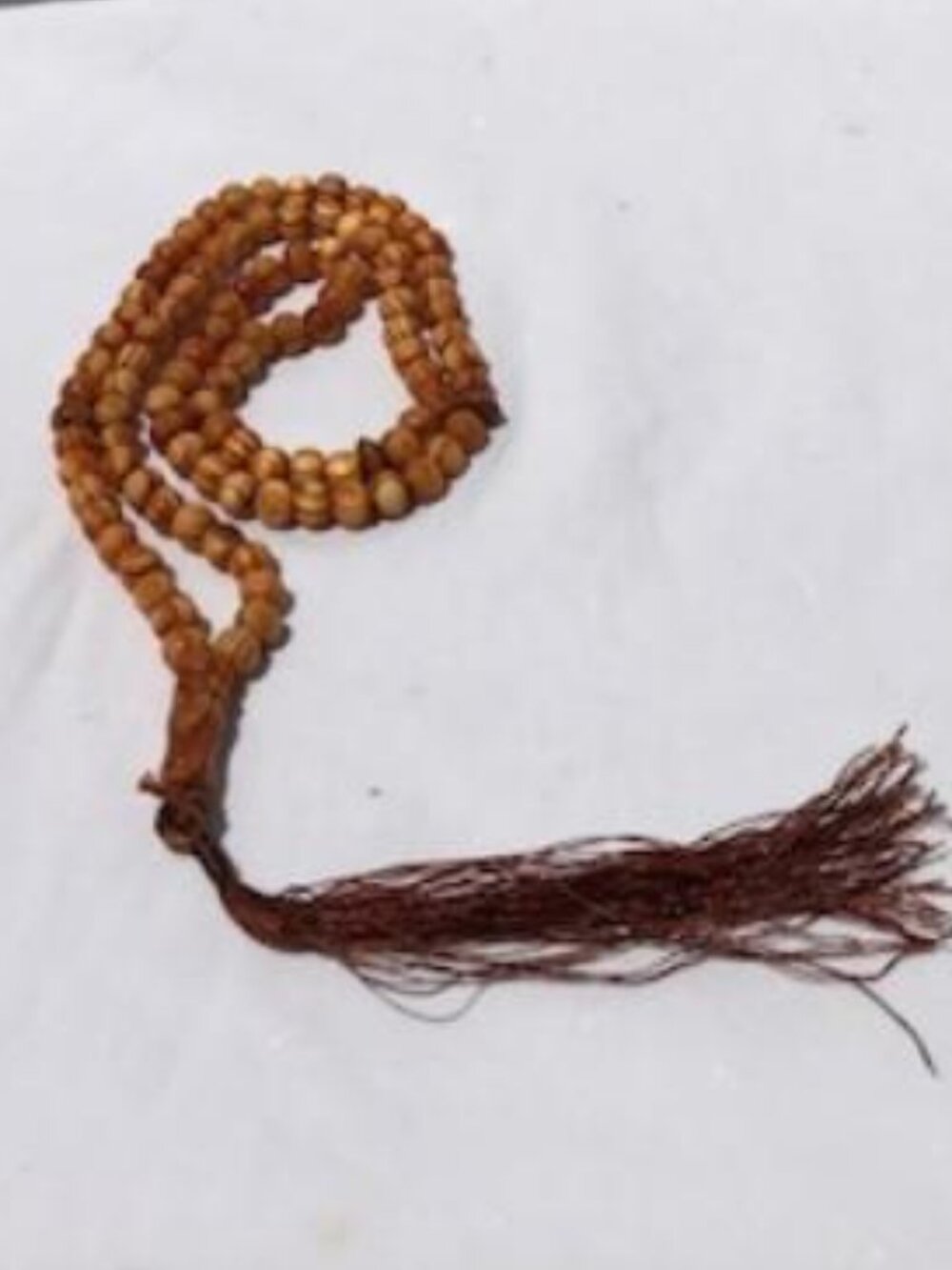 Islamic Tasbih Prayer 99 Beads Muslim Hand Made Misbaha Light Brown